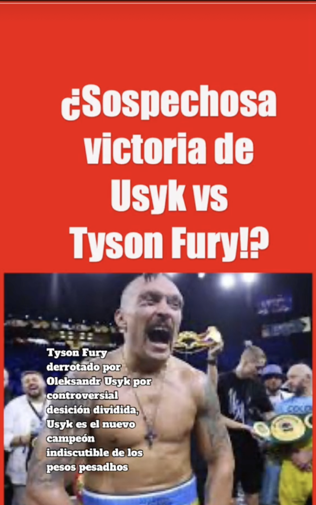 Usyk campeón indiscutible derrotando a Tyson Fury? 21